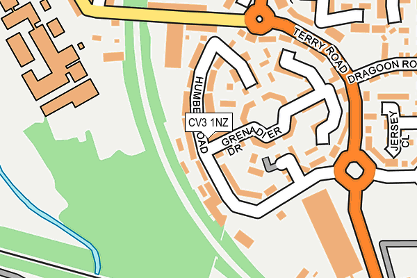 CV3 1NZ map - OS OpenMap – Local (Ordnance Survey) CV3 1NZ map - OS OpenMap – Local (Ordnance Survey)