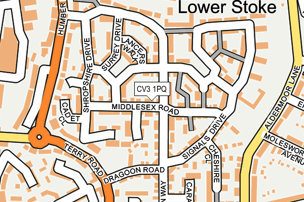 CV3 1PQ map - OS OpenMap – Local (Ordnance Survey) CV3 1PQ map - OS OpenMap – Local (Ordnance Survey)