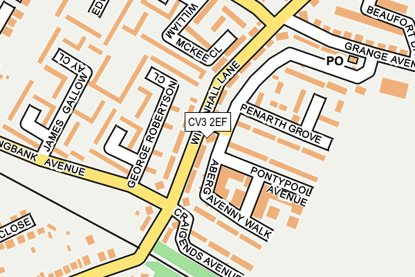 CV3 2EF map - OS OpenMap – Local (Ordnance Survey) CV3 2EF map - OS OpenMap – Local (Ordnance Survey)