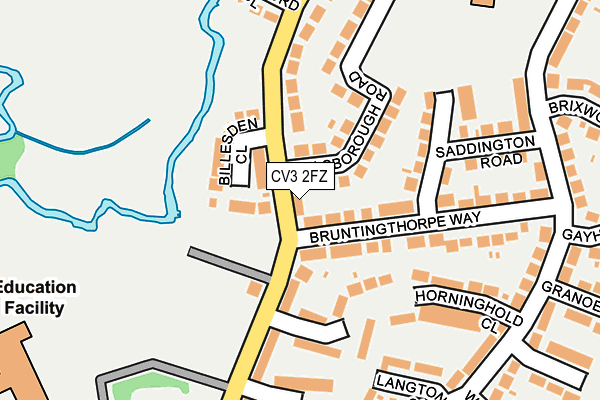 CV3 2FZ map - OS OpenMap – Local (Ordnance Survey) CV3 2FZ map - OS OpenMap – Local (Ordnance Survey)