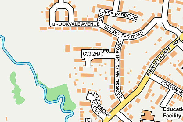 CV3 2HJ map - OS OpenMap – Local (Ordnance Survey) CV3 2HJ map - OS OpenMap – Local (Ordnance Survey)