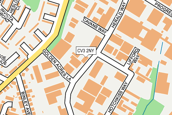CV3 2NY map - OS OpenMap – Local (Ordnance Survey) CV3 2NY map - OS OpenMap – Local (Ordnance Survey)
