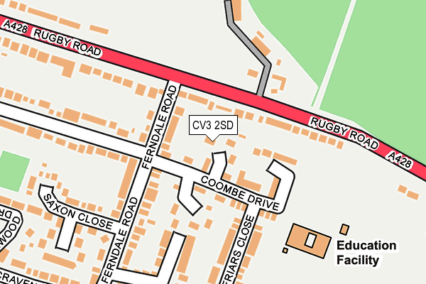 CV3 2SD map - OS OpenMap – Local (Ordnance Survey) CV3 2SD map - OS OpenMap – Local (Ordnance Survey)
