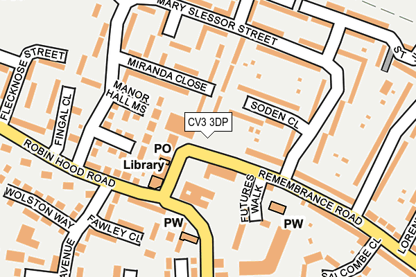 CV3 3DP map - OS OpenMap – Local (Ordnance Survey) CV3 3DP map - OS OpenMap – Local (Ordnance Survey)