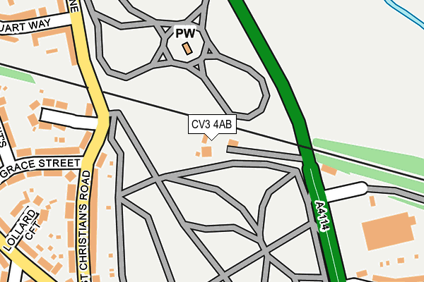 CV3 4AB map - OS OpenMap – Local (Ordnance Survey) CV3 4AB map - OS OpenMap – Local (Ordnance Survey)