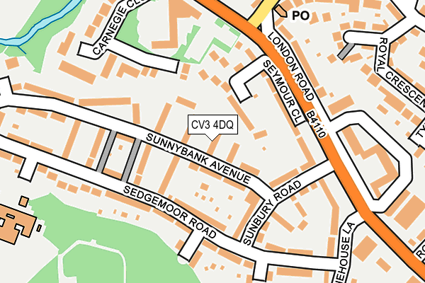 CV3 4DQ map - OS OpenMap – Local (Ordnance Survey) CV3 4DQ map - OS OpenMap – Local (Ordnance Survey)