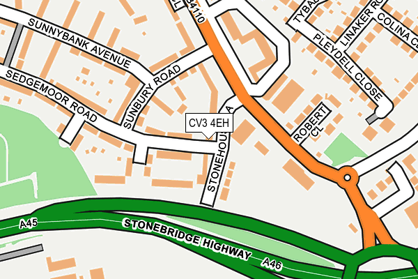 CV3 4EH map - OS OpenMap – Local (Ordnance Survey) CV3 4EH map - OS OpenMap – Local (Ordnance Survey)