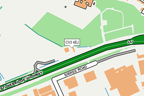 CV3 4EJ map - OS OpenMap – Local (Ordnance Survey) CV3 4EJ map - OS OpenMap – Local (Ordnance Survey)