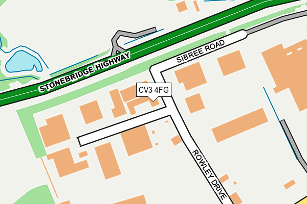 CV3 4FG map - OS OpenMap – Local (Ordnance Survey) CV3 4FG map - OS OpenMap – Local (Ordnance Survey)