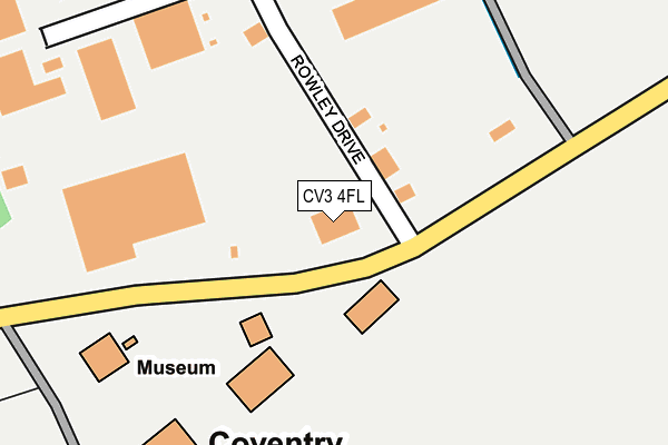 CV3 4FL map - OS OpenMap – Local (Ordnance Survey) CV3 4FL map - OS OpenMap – Local (Ordnance Survey)
