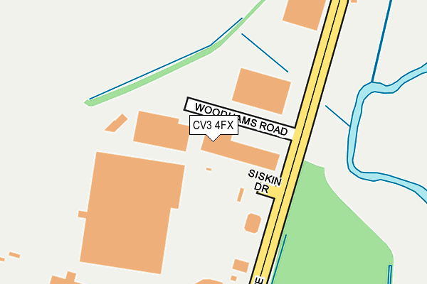CV3 4FX map - OS OpenMap – Local (Ordnance Survey) CV3 4FX map - OS OpenMap – Local (Ordnance Survey)