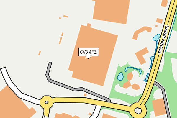 CV3 4FZ map - OS OpenMap – Local (Ordnance Survey) CV3 4FZ map - OS OpenMap – Local (Ordnance Survey)