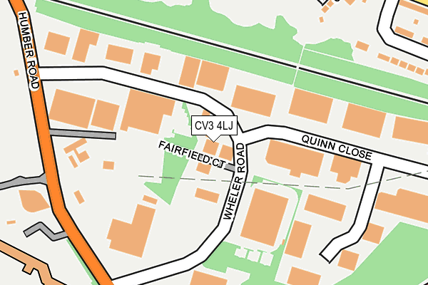 CV3 4LJ map - OS OpenMap – Local (Ordnance Survey) CV3 4LJ map - OS OpenMap – Local (Ordnance Survey)