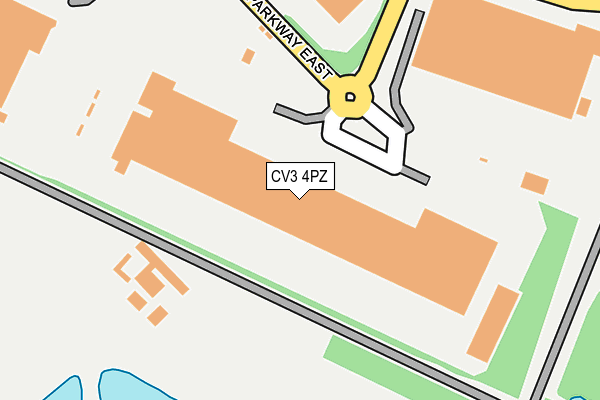 CV3 4PZ map - OS OpenMap – Local (Ordnance Survey) CV3 4PZ map - OS OpenMap – Local (Ordnance Survey)