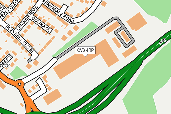 CV3 4RP map - OS OpenMap – Local (Ordnance Survey) CV3 4RP map - OS OpenMap – Local (Ordnance Survey)