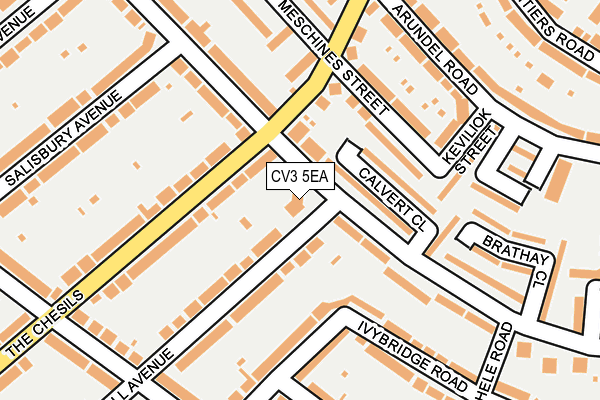CV3 5EA map - OS OpenMap – Local (Ordnance Survey) CV3 5EA map - OS OpenMap – Local (Ordnance Survey)
