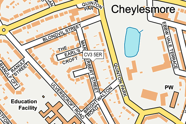 CV3 5ER map - OS OpenMap – Local (Ordnance Survey) CV3 5ER map - OS OpenMap – Local (Ordnance Survey)