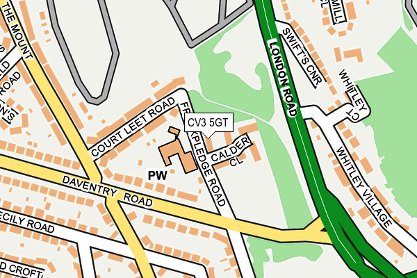 CV3 5GT map - OS OpenMap – Local (Ordnance Survey) CV3 5GT map - OS OpenMap – Local (Ordnance Survey)