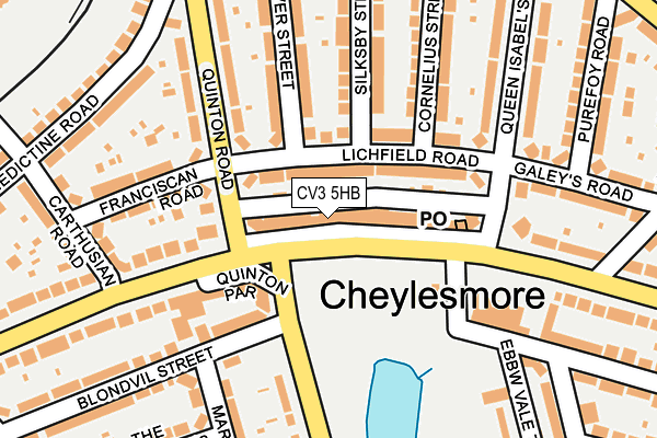CV3 5HB map - OS OpenMap – Local (Ordnance Survey) CV3 5HB map - OS OpenMap – Local (Ordnance Survey)