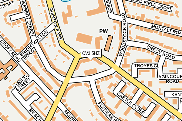 CV3 5HZ map - OS OpenMap – Local (Ordnance Survey) CV3 5HZ map - OS OpenMap – Local (Ordnance Survey)