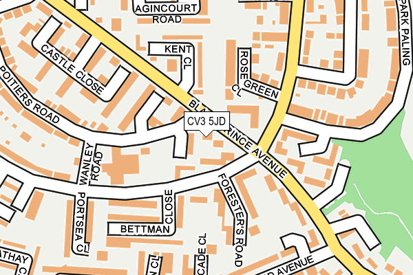 CV3 5JD map - OS OpenMap – Local (Ordnance Survey) CV3 5JD map - OS OpenMap – Local (Ordnance Survey)