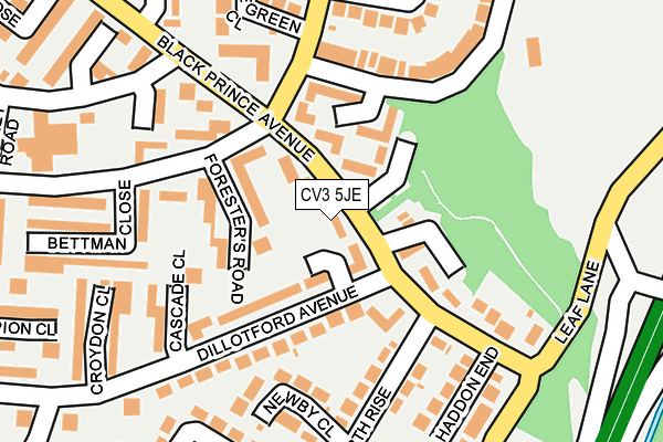 CV3 5JE map - OS OpenMap – Local (Ordnance Survey) CV3 5JE map - OS OpenMap – Local (Ordnance Survey)