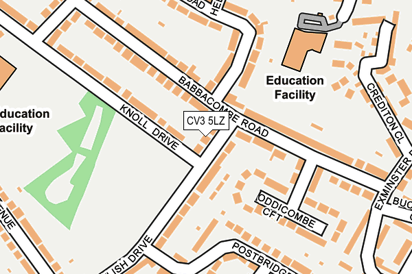 CV3 5LZ map - OS OpenMap – Local (Ordnance Survey) CV3 5LZ map - OS OpenMap – Local (Ordnance Survey)