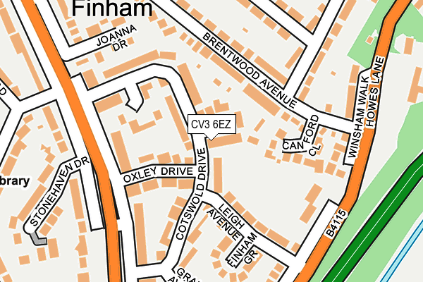 CV3 6EZ map - OS OpenMap – Local (Ordnance Survey) CV3 6EZ map - OS OpenMap – Local (Ordnance Survey)