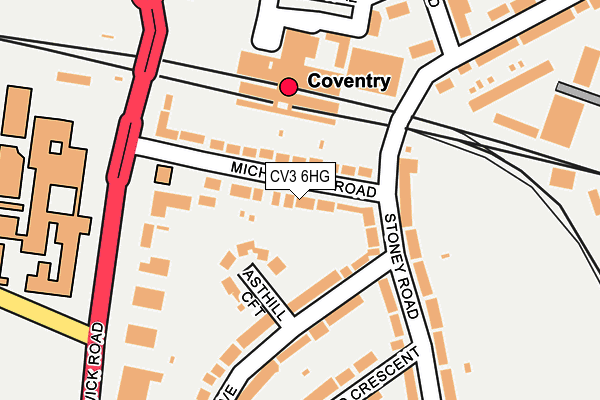 CV3 6HG map - OS OpenMap – Local (Ordnance Survey) CV3 6HG map - OS OpenMap – Local (Ordnance Survey)
