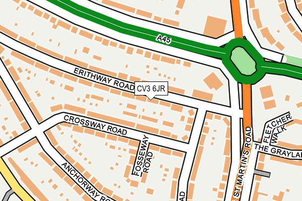 CV3 6JR map - OS OpenMap – Local (Ordnance Survey) CV3 6JR map - OS OpenMap – Local (Ordnance Survey)