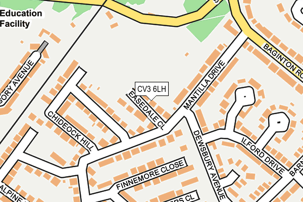 CV3 6LH map - OS OpenMap – Local (Ordnance Survey) CV3 6LH map - OS OpenMap – Local (Ordnance Survey)
