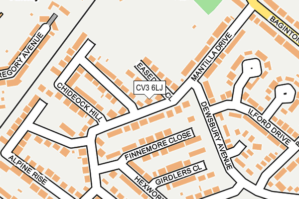 CV3 6LJ map - OS OpenMap – Local (Ordnance Survey) CV3 6LJ map - OS OpenMap – Local (Ordnance Survey)
