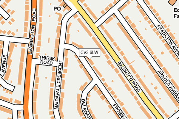 CV3 6LW map - OS OpenMap – Local (Ordnance Survey) CV3 6LW map - OS OpenMap – Local (Ordnance Survey)