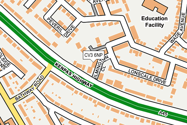 CV3 6NP map - OS OpenMap – Local (Ordnance Survey) CV3 6NP map - OS OpenMap – Local (Ordnance Survey)