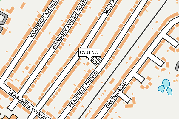CV3 6NW map - OS OpenMap – Local (Ordnance Survey) CV3 6NW map - OS OpenMap – Local (Ordnance Survey)