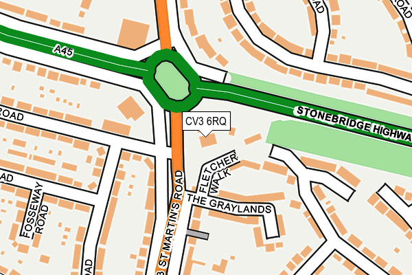 CV3 6RQ map - OS OpenMap – Local (Ordnance Survey) CV3 6RQ map - OS OpenMap – Local (Ordnance Survey)