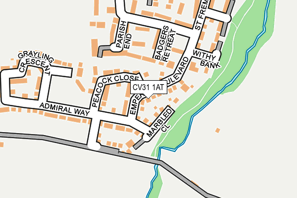 CV31 1AT map - OS OpenMap – Local (Ordnance Survey) CV31 1AT map - OS OpenMap – Local (Ordnance Survey)