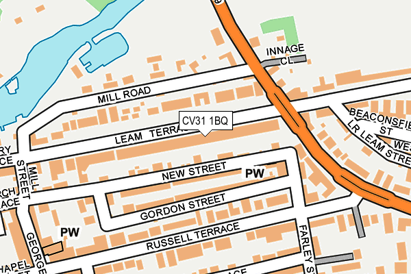 CV31 1BQ map - OS OpenMap – Local (Ordnance Survey) CV31 1BQ map - OS OpenMap – Local (Ordnance Survey)