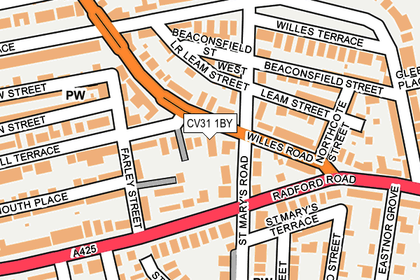 CV31 1BY map - OS OpenMap – Local (Ordnance Survey) CV31 1BY map - OS OpenMap – Local (Ordnance Survey)