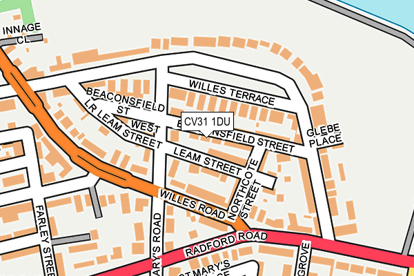 CV31 1DU map - OS OpenMap – Local (Ordnance Survey) CV31 1DU map - OS OpenMap – Local (Ordnance Survey)