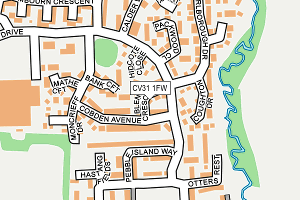 CV31 1FW map - OS OpenMap – Local (Ordnance Survey) CV31 1FW map - OS OpenMap – Local (Ordnance Survey)