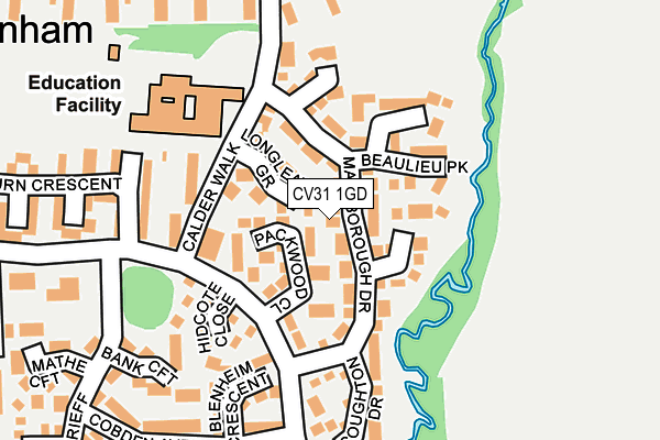 CV31 1GD map - OS OpenMap – Local (Ordnance Survey) CV31 1GD map - OS OpenMap – Local (Ordnance Survey)