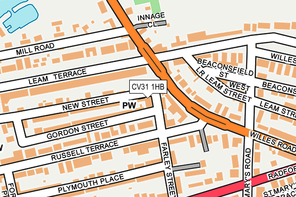 CV31 1HB map - OS OpenMap – Local (Ordnance Survey) CV31 1HB map - OS OpenMap – Local (Ordnance Survey)