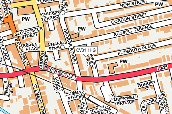 CV31 1HG map - OS OpenMap – Local (Ordnance Survey) CV31 1HG map - OS OpenMap – Local (Ordnance Survey)