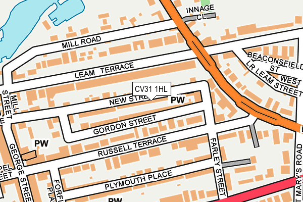CV31 1HL map - OS OpenMap – Local (Ordnance Survey) CV31 1HL map - OS OpenMap – Local (Ordnance Survey)