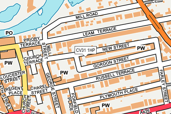 CV31 1HP map - OS OpenMap – Local (Ordnance Survey) CV31 1HP map - OS OpenMap – Local (Ordnance Survey)