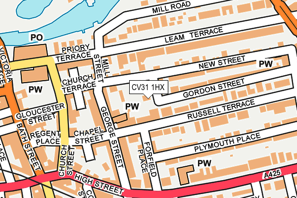 CV31 1HX map - OS OpenMap – Local (Ordnance Survey)