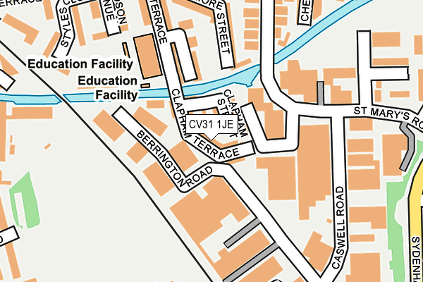 CV31 1JE map - OS OpenMap – Local (Ordnance Survey) CV31 1JE map - OS OpenMap – Local (Ordnance Survey)