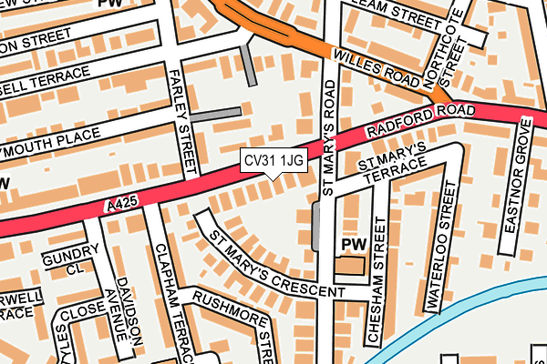 CV31 1JG map - OS OpenMap – Local (Ordnance Survey) CV31 1JG map - OS OpenMap – Local (Ordnance Survey)