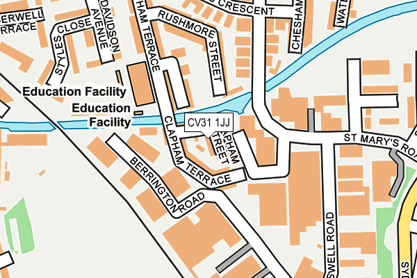 CV31 1JJ map - OS OpenMap – Local (Ordnance Survey) CV31 1JJ map - OS OpenMap – Local (Ordnance Survey)